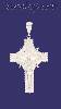 Sterling Silver DC Cross Crucifix Charm Pendant