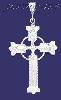 Sterling Silver DC Big Cross Charm Pendant