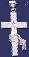 Sterling Silver DC Big Cross Charm Pendant Sterling Silver DC Big Cross Charm Pendant