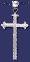 Sterling Silver DC Big Cross Charm Pendant Sterling Silver DC Big Cross Charm Pendant