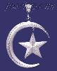 Sterling Silver DC Big Moon & Star Charm Pendant