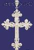 Sterling Silver DC Big Cross Charm Pendant Sterling Silver DC Big Cross Charm Pendant