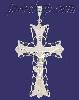 Sterling Silver DC Big Cross Crucifix Charm Pendant Sterling Silver DC Big Cross Crucifix Charm Pendant