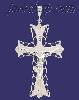 Sterling Silver DC Big Cross Crucifix Charm Pendant