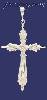 Sterling Silver DC Big Cross Crucifix Charm Pendant Sterling Silver DC Big Cross Crucifix Charm Pendant