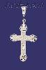 Sterling Silver DC Cross Crucifix Charm Pendant