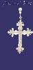 Sterling Silver DC Big Cross Charm Pendant Sterling Silver DC Big Cross Charm Pendant