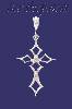 Sterling Silver DC Cross Charm Pendant Sterling Silver DC Cross Charm Pendant