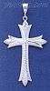 Sterling Silver DC Big Cross Charm Pendant Sterling Silver DC Big Cross Charm Pendant