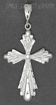 Sterling Silver DC Big Cross Charm Pendant Sterling Silver DC Big Cross Charm Pendant