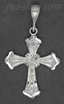 Sterling Silver DC Cross Charm Pendant Sterling Silver DC Cross Charm Pendant