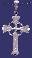 Sterling Silver DC Cross Charm Pendant