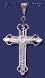 Sterling Silver DC Cross Charm Pendant Sterling Silver DC Cross Charm Pendant