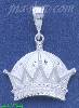 Sterling Silver DC Big Crown Charm Pendant