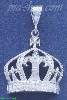 Sterling Silver DC Big Crown Charm Pendant