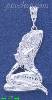 Sterling Silver DC Naked Woman Charm Pendant