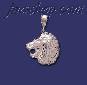 Sterling Silver DC Big Lion Head Charm Pendant