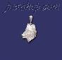 Sterling Silver DC Wolf Head Charm Pendant Sterling Silver DC Wolf Head Charm Pendant