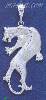 Sterling Silver DC Big Puma Panther Charm Pendant Sterling Silver DC Big Puma Panther Charm Pendant