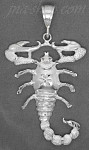 Sterling Silver DC Big Scorpion Charm Pendant Sterling Silver DC Big Scorpion Charm Pendant