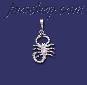 Sterling Silver DC Scorpion Charm Pendant