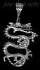 Sterling Silver DC Big Dragon Charm Pendant