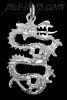 Sterling Silver Diamond-Cut Dragon Charm Pendant Sterling Silver Diamond-Cut Dragon Charm Pendant