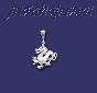 Sterling Silver DC Dragon Charm Pendant Sterling Silver DC Dragon Charm Pendant
