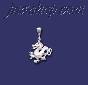 Sterling Silver DC Dragon Charm Pendant