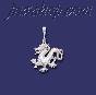 Sterling Silver DC Dragon Charm Pendant Sterling Silver DC Dragon Charm Pendant
