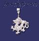 Sterling Silver DC Dragon Charm Pendant