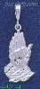 Sterling Silver DC Praying Hands Charm Pendant Sterling Silver DC Praying Hands Charm Pendant
