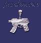 Sterling Silver DC UZI Intratec 9? Assault Weapon Charm Pendant