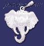 Sterling Silver DC Big Elephant Head Charm Pendant