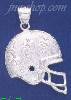 Sterling Silver DC Big Football Helmet w/DC Stars Charm Pendant