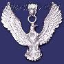 Sterling Silver DC Eagle Bird of Pray Charm Pendant