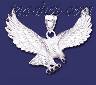 Sterling Silver DC Big Striking Eagle Charm Pendant Sterling Silver DC Big Striking Eagle Charm Pendant