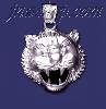 Sterling Silver DC Tiger Head Charm Pendant Sterling Silver DC Tiger Head Charm Pendant
