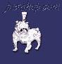 Sterling Silver DC Big Bulldog Charm Pendant Sterling Silver DC Big Bulldog Charm Pendant