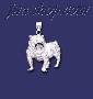 Sterling Silver DC Big Bulldog Charm Pendant Sterling Silver DC Big Bulldog Charm Pendant