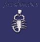 Sterling Silver DC Big Scorpion Charm Pendant