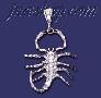 Sterling Silver DC Big Scorpion Charm Pendant