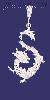 Sterling Silver DC Dragon Charm Pendant Sterling Silver DC Dragon Charm Pendant