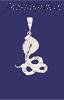 Sterling Silver DC Snake Cobra Charm Pendant Sterling Silver DC Snake Cobra Charm Pendant