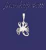 Sterling Silver DC Scorpion Charm Pendant Sterling Silver DC Scorpion Charm Pendant