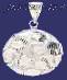 Sterling Silver DC Big Football Soccer ball Charm Pendant