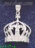 Sterling Silver DC Crown 'KING OF KINGS' Charm Pendant