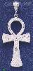 Sterling Silver DC Big Ankh Ansate Cross Charm Pendant Sterling Silver DC Big Ankh Ansate Cross Charm Pendant