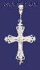 Sterling Silver Dia-Cut Cross Charm Pendant Sterling Silver Dia-Cut Cross Charm Pendant
