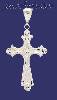Sterling Silver Dia-Cut Cross Charm Pendant Sterling Silver Dia-Cut Cross Charm Pendant